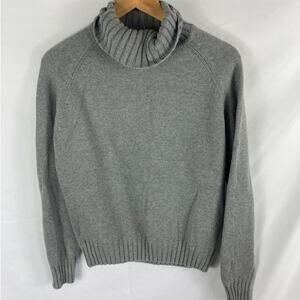 Pria Grey Turtleneck Sweater Grey Size Large